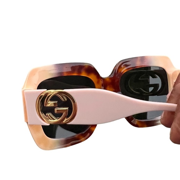 GUCCI 1022s 003 Beige Havana GG Women's‎ Sunglasses - Picture 7 of 16